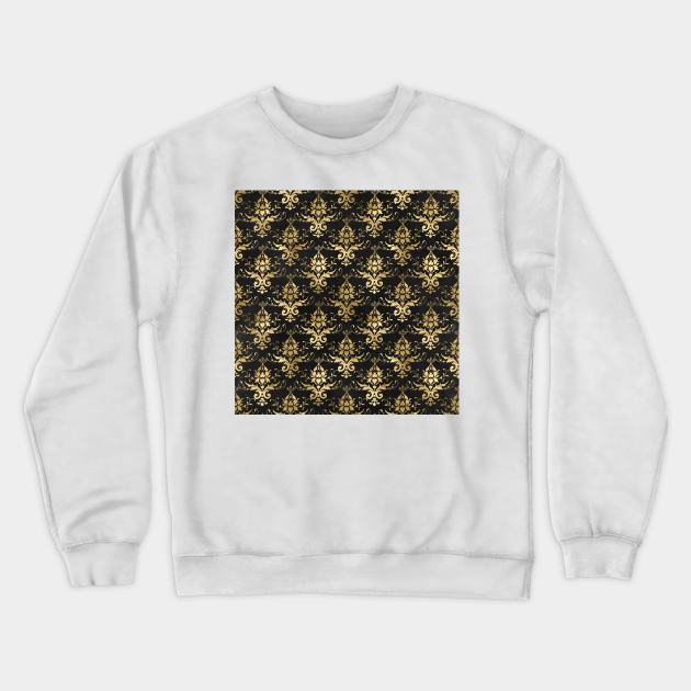 Background Artistic Gold Crewneck Sweatshirt by Alvd Design